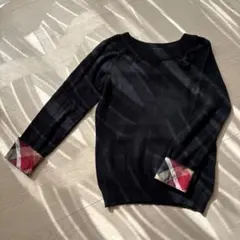 チェック セーター