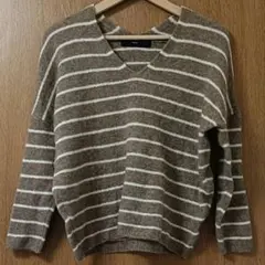 vingtroisバントロア ヤク混ドロップショルダーニット