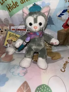 【ぬいぐるみバッジ】ディズニー 20周年 ダッフィー duffy ジェラトーニ