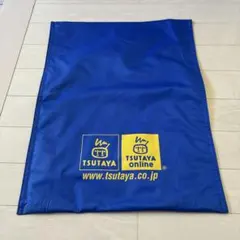 ち*】様 【当時物】TSUTAYA ツタヤ レンタルバッグ ブルー エコバッグ