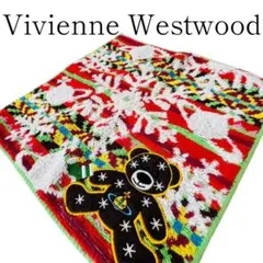 【美品】Vivienne Westwood ハンカチ タオル クマ ベア 刺繍