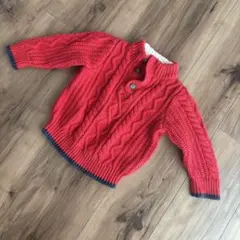 【値下げ/美品】GAP ベビーセーター 12-18ヶ月 レッド