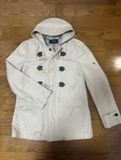 バーバリーブラックレーベル★ダッフルコート ベージュ メンズ★L フード付き