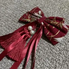 髪飾り 赤 入学式 卒業式