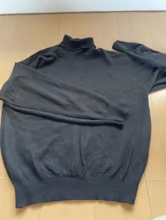 【カシミヤ100%】タートルネックニット ブラック