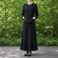 東京イギン ブラックフォーマルワンピース 冠婚葬祭 礼服 喪服 9号
