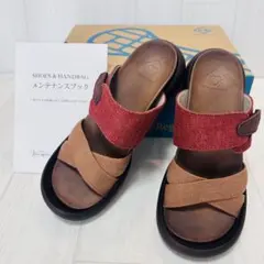 RegettaCanoe リゲッタ コンフォートサンダル レッド ブラウン Mのサムネイル