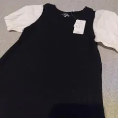 半袖ワンピース 120cm パフスリーブ