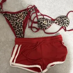レオパード水着　ズボンセット
