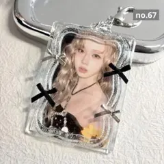 67. トレカケース　トレカキーホルダー　レジンデコ　y2k バレエコア