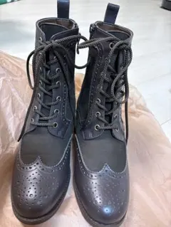 BARCLAY ブラウン レースアップブーツ 23.5cm