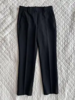 【美品】Theory セオリー 黒 スリムフィットパンツ センタープレス XX0