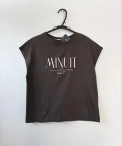 ◎新品タグ付◎NATURAL BEAUTY BASIC◎フレンチスリーブロゴT