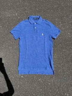 POLO RALPH LAUREN ポロシャツ ブルー S ワンポイント 古着