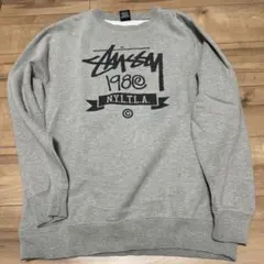Stussy スウェット M グレー 1980年デザイン