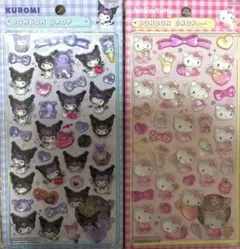 【正規品/未開封】キティ　ピンク　クロミ　ボンボンドロップシール 2点！