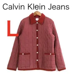 H5414-94◾️カルバンクラインジーンズ　キルティングジャケット Y2K