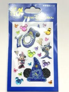 ディズニーTDS 10周年　ミッキー　ミニー　キラ　ビジュ　デコシール　シール