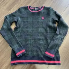 PEARLY GATES チェック柄セーター