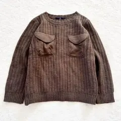 現行タグ✨人気　45R ウール縮絨 ニット セーター トップス R刺繍　グレー 2026年最新】45R レディース ニット・セーターの人気アイテム - メルカリ