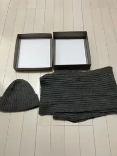 マフラーニット帽セット