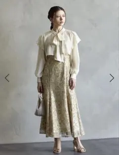 2WAYロングスリーブボレロ付マーメイドラインドレス