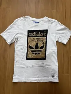 adidas ロゴプリント Tシャツ ホワイト