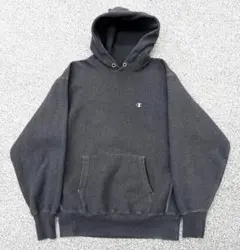 極美 希少濃灰 90s XL USA製 パーカー リバースウィーブ チャンピオン