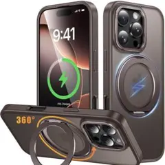 iPhone16 Pro ケース Magsafe対応 ワイヤレス充電 スタンド