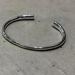 ヴィンテージ シルバー 925 シンプル バングル ブレスレット