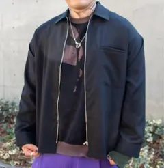 タグ付き未使用 クラシコ classico TROジップシャツ ブラック M