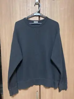 ダークグレー クルーネック スウェット Lサイズ