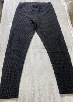 黒い波形テクスチャーレギンスのサムネイル