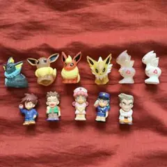 ポケモン指人形クリアタイプ&人物キャラ11体まとめ売り