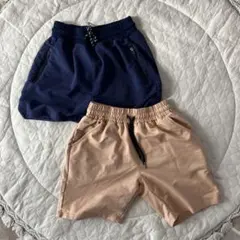 ネイビー・ベージュ ショートパンツ 2色セット