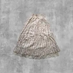 ロングスカート 花柄 ナチュラル ティアードvintage 00s 森ガール