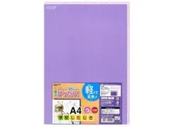 A4 紫色 下敷き 見やすい色ライン パープルのサムネイル
