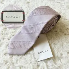 【新品タグ付】GUCCI グッチ ネクタイ 4E002現行タグ シルク100％