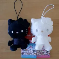 ハローキティ Myハローキティマスコット 2種セット　ホワイト ブラック