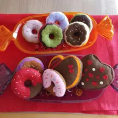 フェルトおままごと　ドーナツセットハンドメイド