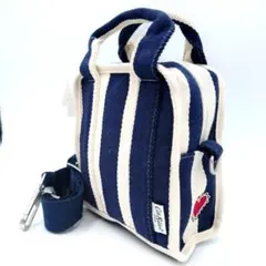 未使用 キャスキッドソン candy stripe 2way クロスボディバッグ