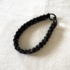 スマホストラップ　パラコード （ブラック）