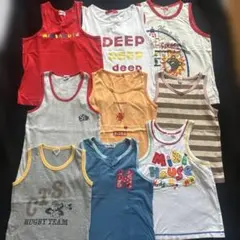 キッズ　ミキハウス他 キッズ タンクトップ 9枚セット　120-130 夏服のサムネイル