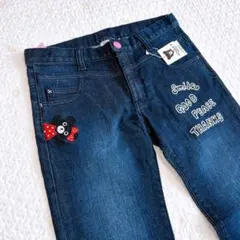 新品未使用タグ付き　ダブルビー　B子ちゃん　デニムパンツ　150cm