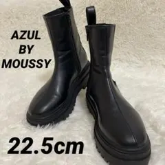 AZUL BY MOUSSY トラックソール サイドゴアブーツ 厚底 ブラック