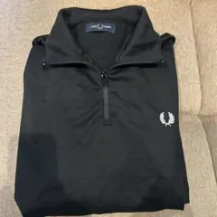 FRED PERRY ブラック ジップアップ トレーナー L