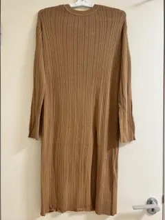 beams heart シアーリブニットワンピース