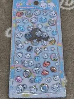 硬いシール 3D あわわちゃん 立体シール 1枚