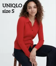 UNIQLO★エクストラファインメリノリブポロカーディガン