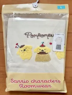 新品　サンリオ　ポムポムプリン　ルームウェア　レディース　パイル　上下セット　L